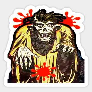 staring monster Sticker